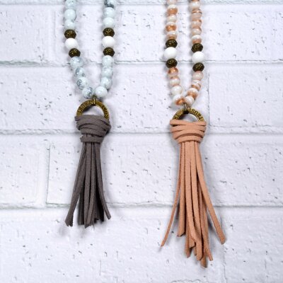 DIY: Boho Style Quastenkette - Boho Style Quastenkette | Vintageparts.eu Blog