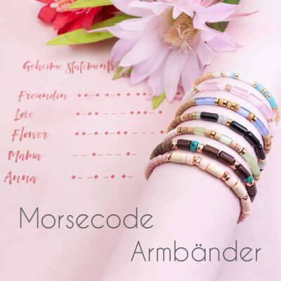 DIY: Morsecode-Armband mit Deiner Botschaft selber machen - Morse Code Armband selber machen | Vintageparts.eu Blog