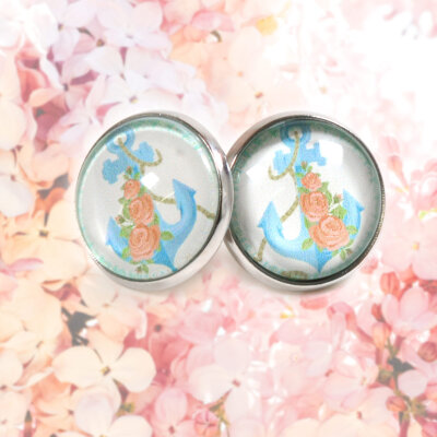 DIY: Cabochon selber machen - DIY - Cabochon Ohrstecker | Vintageparts.eu Blog