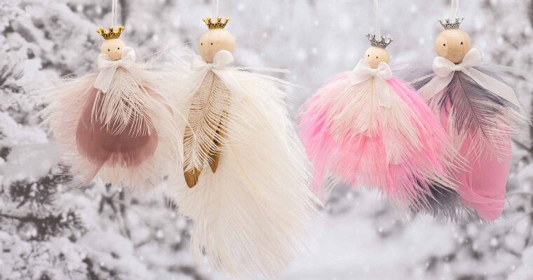 DIY: kleine Weihnachtsengel selber machen - DIY-Weihnachtsengel als Dekoration