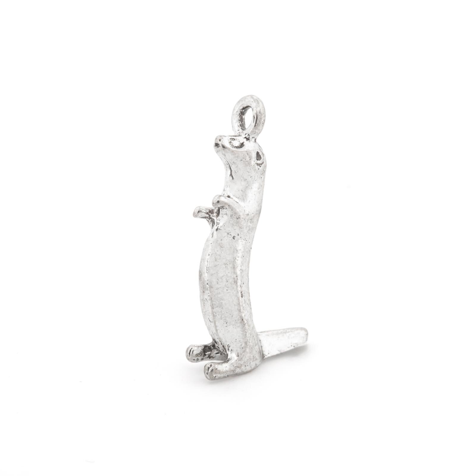 Anhänger als Otter in antik silber