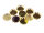 20 Fassungen für 12 mm Cabochons goldfarben
