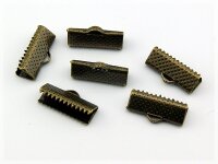 20 Bandklemmen 16 mm in antik Bronze