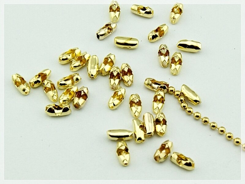 Verschlüsse für 1,5mm Kugelketten in goldfarben 40 Stück