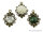 verzierte Fassungen in antik bronzefarben für 12 mm Cabochons 4 Stück