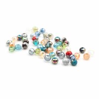 Glasschliffperlen Doll im Farbmix  4x3 mm 50 Stk