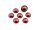 20 Cabochons in perlmutt bordeaux, 12 mm