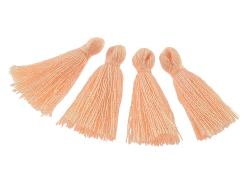 kleine Quasten in apricot 10 Stück