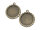 Fassungen mit Blumenrand für 20 mm Cabochons in antik bronzefarben 4 Stück