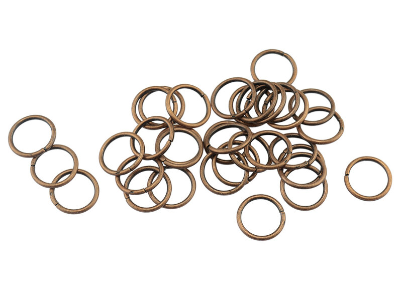 Biegeringe in antik kupferfarben 10mm 50 Stück
