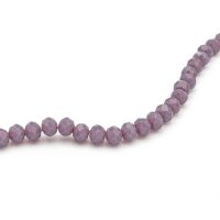 Glasschliffperlen Rondelle Lavendel Opak 6x5 mm - 30...