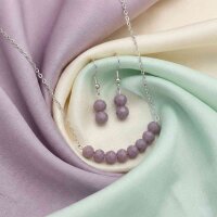 Glasschliffperlen Violett Rondelle 6x4mm 1 Strang