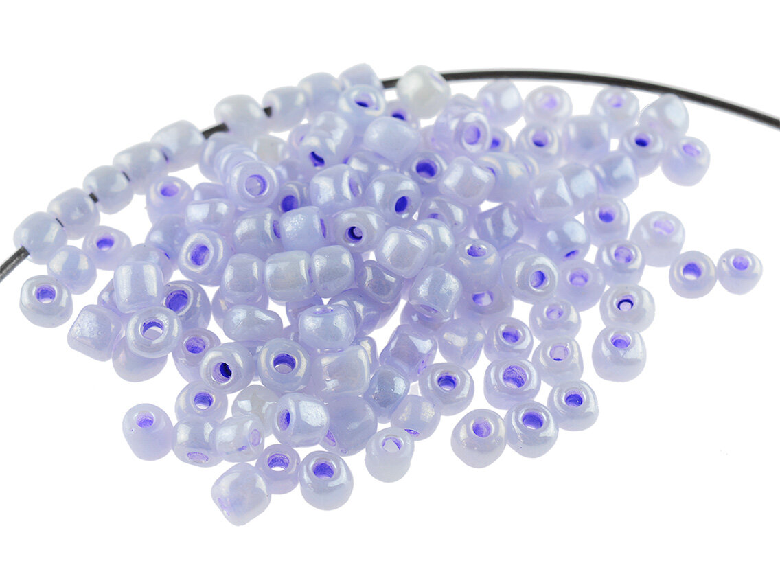Rocailles Perlen 4 mm in kornblau 300 Stück kaufen! | Vintageparts.eu