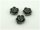 6 Cabochons Rose grau