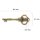 Schlüssel in antik Bronze mit Krone und Fassung für einen Strassstein zur Hochzeit als Deko oder für DIY Schmuck