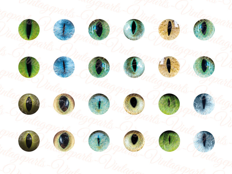 Motivbogen Katzenaugen für 12 mm Cabochons
