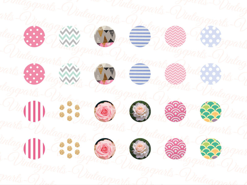 Motivbogen "Girlie" für 12 mm Cabochons