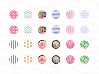 Motivbogen "Girlie" für 12 mm Cabochons