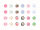 Motivbogen "Girlie" für 12 mm Cabochons
