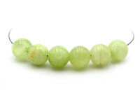 Perlen natürliche Jade in hellgrün 10 mm 6...