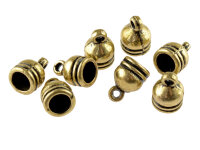 Endkappen als Glocke in messingfarben für 5 mm...