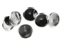 Ohrstecker aus Messing in silberfarben platiniert...
