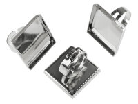 Ringrohlinge in silberfarben platiniert für 25 mm...