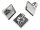 Ringrohlinge in silberfarben platiniert für 25 mm Cabochons 2 Stück