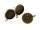Ohrstecker aus Messing mit Aufhängung für 12 mm Cabochons in antik bronzefarben 4 Stück