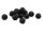 Lavasteinperlen in schwarz 8 mm 10 Stück