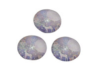 Motivcabochon Winterland aus Glas 10 mm 4 Stück