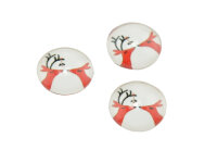 Motivcabochon Rentierkuss aus Glas 10 mm 4 Stück