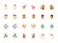 Motivbogen "XMAS" für Cabochons...