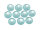 Resincabochons im Cateye-Design in hellblau 10 mm 10 Stück