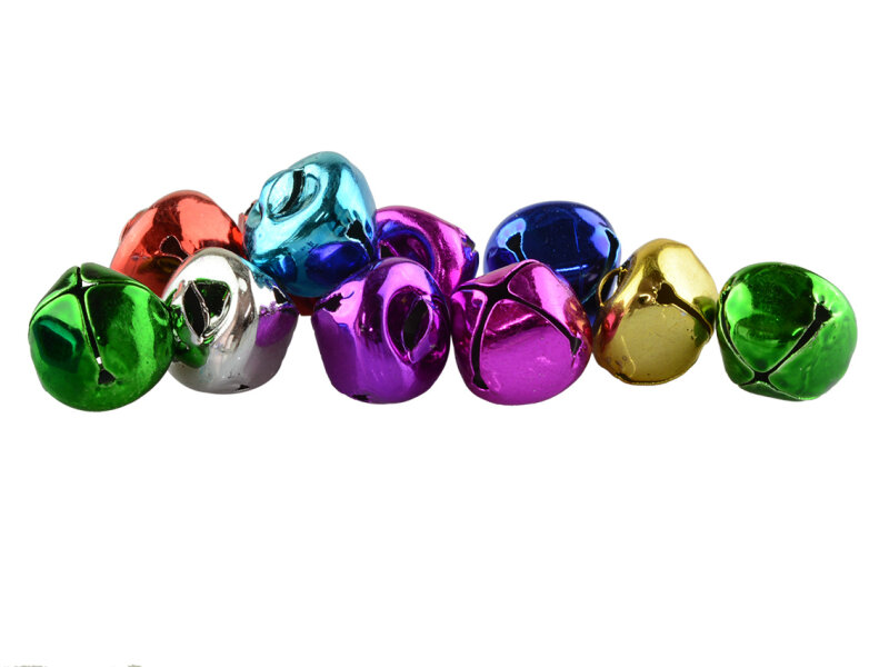 kunterbunte Glöckchen mit Öse 14 mm 20 Stück