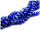 12 Glasschliffperlen in royalblau, 8 mm