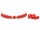 Glasperlen in rot glasiert 6 mm 100 Stück