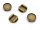 Schiebeperlen in antik bronzefarben für 16 mm Cabochons 4 Stück