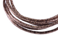 Kunstlederband in kupfer metallic 3mm 2m