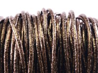 Kunstlederband in kupfer metallic 3mm 2m