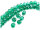 12 Glasschliffperlen in emerald, 8 mm