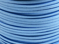 Band aus Wildlederimitat in hellblau 3mm breit 4m