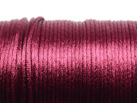Kunstseidenband in bordeaux rot 2mm 2m