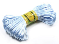 Kunstseidenband in hellblau 2mm 20m
