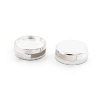 Schiebeperlen Silberfarben für 11 mm Cabochons 4...