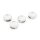 Schiebeperlen Silberfarben für 11 mm Cabochons 4 Stück