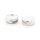 Schiebeperlen Silberfarben für 11 mm Cabochons 4 Stück