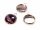 schlichte Fassungen aus Messing für 12 mm Cabochons in roségoldfarben 4 Stück