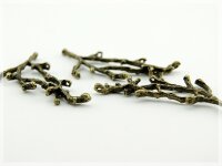 2 lange Zweige mit Mehrfachaufhängungen in antik Bronze
