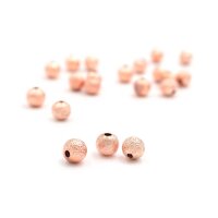 Zwischenperlen aus Messing in roségoldfarben 6 mm...